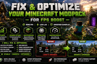 fix and optimize your minecraft modpack for fps boost