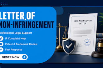 be your amazon intellectual property legal counsel for non infringement complain