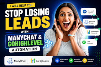 stop losing leads with manychat and gohighlevel automation