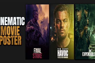 design a stunning cinematic movie poster