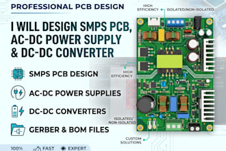 design smps pcb, ac dc power supply and dc dc converter