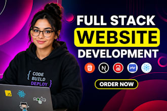 full stack website development front end backend developer full stack developer