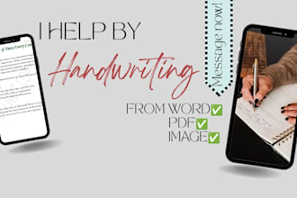handwrite notes, letters, assignments