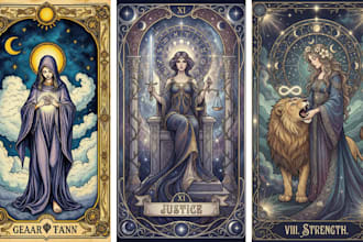 create custom oracle cards, oracle deck and spiritual card illustration