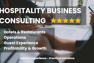 provide expert hospitality and restaurant consulting