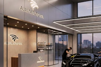 design 3d cgi car wash, valeting bay, auto detailing center, wash bay logo
