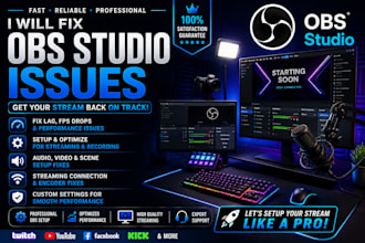 fix obs studio streaming recording and audio issues