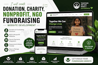setup church charity website, nonprofit website, ngo and donation website on wix