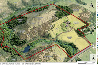 create interactive real estate map, property map, contour map, plat map, gis map