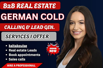 do b2b real estate german cold calling sales closer business lead telemarketing