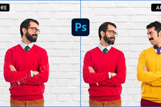add or remove person or object and edit photo in photoshop