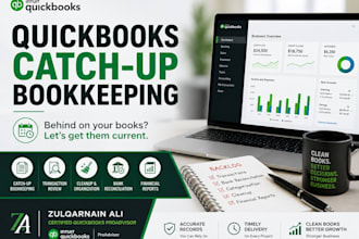 quickbooks catch up bookkeeping and cleanup