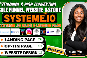 build systeme io sales funnel, systeme io landing page, systeme io website