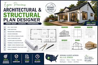 do structural drawing, foundation plan, porch drawing and site plan for tx oh ca