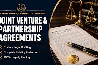 prepare a strategic business partnership contract for your company