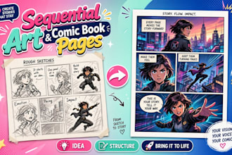 draw comic book pages graphic novels and sequential art