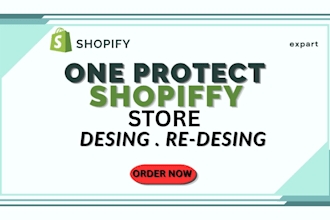 shopify one protect store desingn redesing