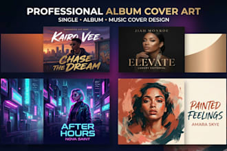 design a music cover artwork single cover art cartoon album cover spotify canva