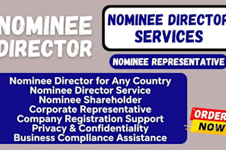 provide nominee director, nominee shareholder, company registration
