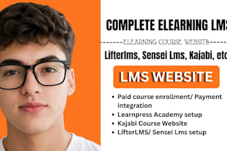 setup learnpress lms tutor lms lifterlms sensei lms kajabi lms course creation