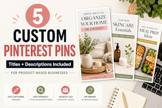 design custom pinterest pins for your products