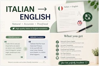 professionally translate italian to english