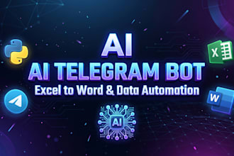build an ai telegram bot for excel analysis and reports