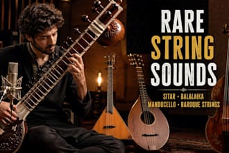 record balalaika, mandocello, sitar and baroque strings for your music
