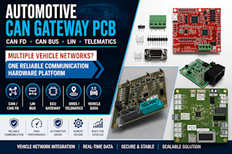 design automotive can fd can bus lin telematics ecu and gateway hardware pcb