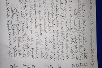 write anything in my neat and clean arabic writing