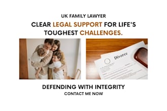 draft divorce petition, custody motion, family court documents as UK solicitor