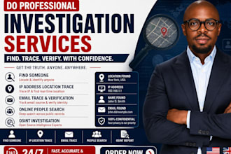 find someone IP address, location trace, online people search as investigator