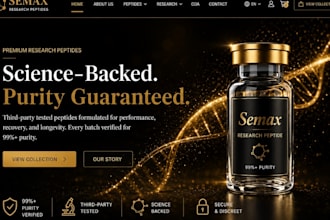 build biotech website sarms peptide research peptide store peptide website