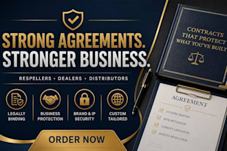 write professional dealer and reseller agreements