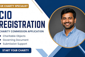 complete UK charity registration and charity commission cio application