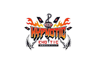 design custom reptile breeder logo hypnotic exotic