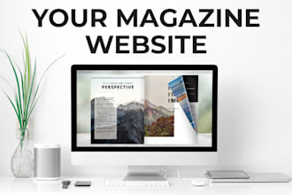 professional magazine website design with subscription and digital issue