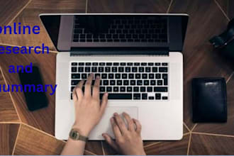 do professional online research and provide accurate summaries