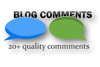 comment on 20 plus posts on your blog
