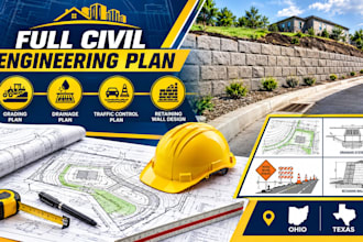 do grading, drainage and traffic control plan retaining wall in ohio texas al