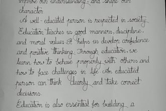handwrite professional letters, notes and personalized messages