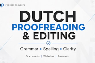 proofread and edit your dutch texts