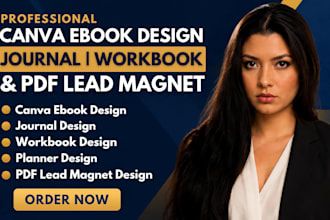design canva ebook journal design workbook planner design pdf lead magnet design