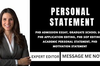 professionally edit your phd sop and academic application for clarity and flow