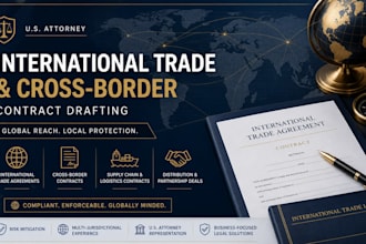 write airtight cross border commercial agreements and legal