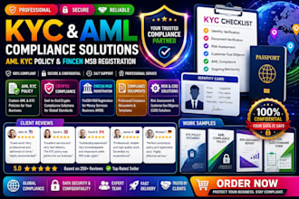 provide crypto compliance, aml kyc policy, and fincen msb registration