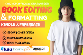 proofread, developmental edit, kdp format memoir nonfiction, fiction book editor