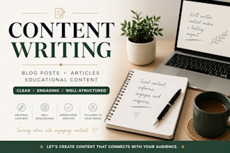 write engaging blog posts and articles