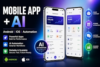 turn your business idea into an android and ios app with smart ai automation