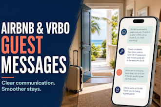 create custom airbnb and vrbo guest messages and check in templates